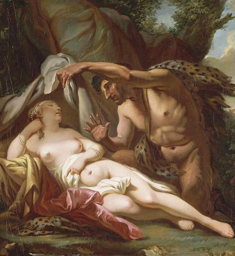 Jupiter and Antiope in Detail Jacques Louis David